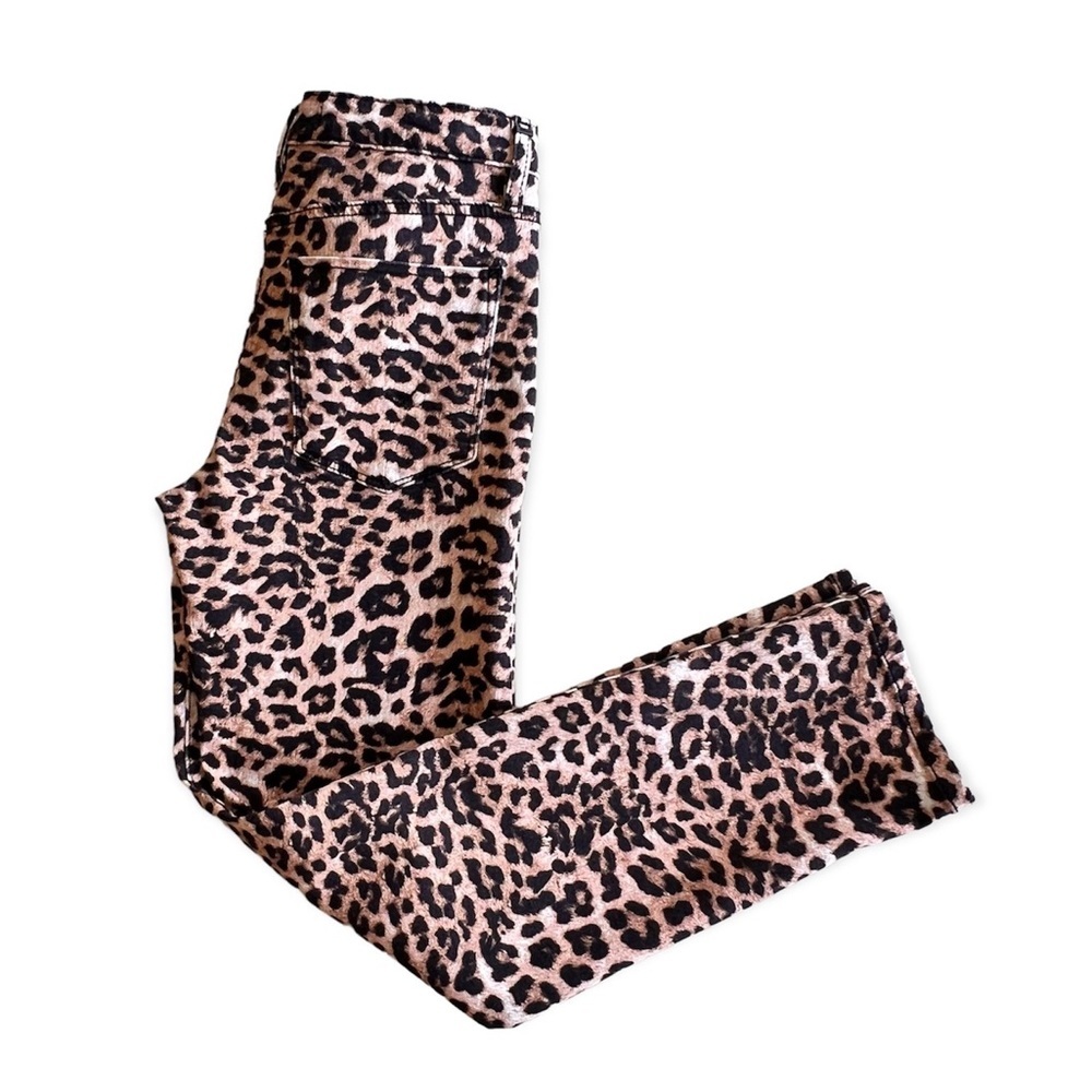 Hudson Nico Cigarette Skinny Jeans Cheetah Animal Print Jeans Size 26